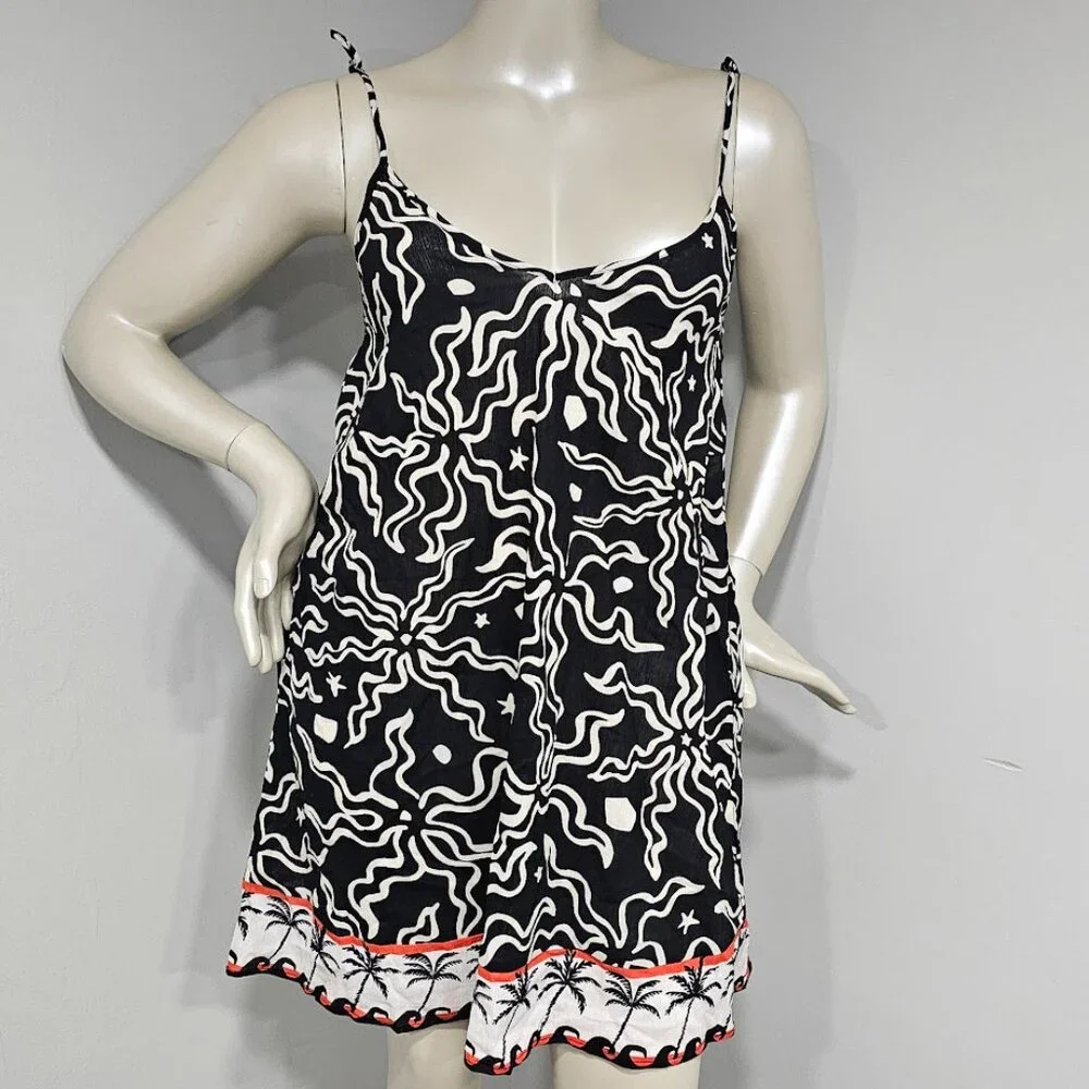 Sanctuary  Beach Conversations Crinkle Cotton Boxy Beach Dress - Picture 2 of 10